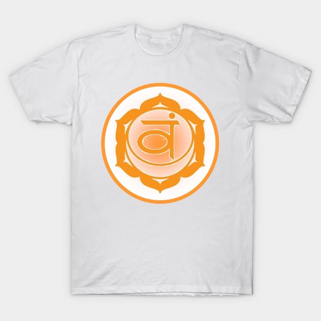 Embrace my emotions Sacral Chakra- White T-Shirt by EarthSoul